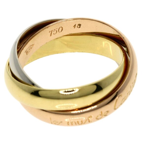 CARTIER 18k Pink Trinity Ring #48 - Picture 3 of 9